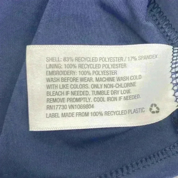 CAT & JACK Girl 5T Red/White/Blue Flutter Sleeve Swimsuit Top Embroidered - Picture 5 of 8